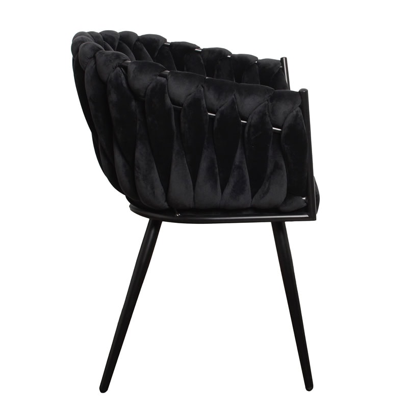 Eetkamerstoel Wave Chair Zwart (set van 2) | Pole to Pole - Afbeelding 7