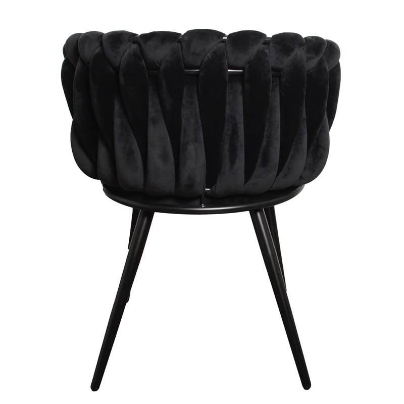 Eetkamerstoel Wave Chair Zwart (set van 2) | Pole to Pole - Afbeelding 8